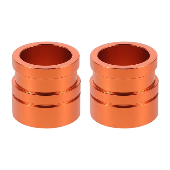 TITINICE 1Pair Aluminum Alloy Off Road Motorcycle Front Wheel Hub Spacer Orange Dirt Bike Axle Bushing
