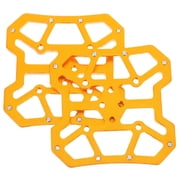 TITINICE 1Pair Lightweight Golden Bike Pedal Lock Plate with Quick Release for Mountain Cycle