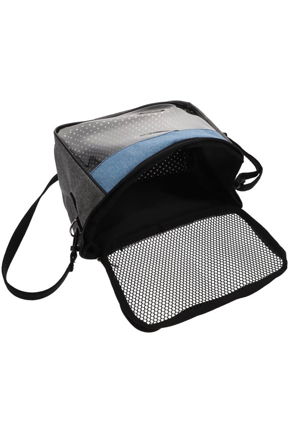 1Pc Blue Hamster Carrier Bag Portable Small Pet Travel Sling Bag for Outdoor Use with Ventilation