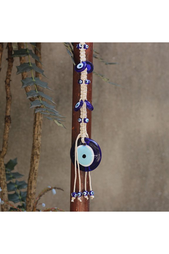 1Pc Decorative Blue Evil Eye Pendant Alloy Charm for Home Car and Personal Jewelry