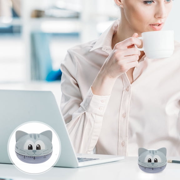 TITINICE Practical Blue Kitchen Timer Cat for Cooking and Study Reminders