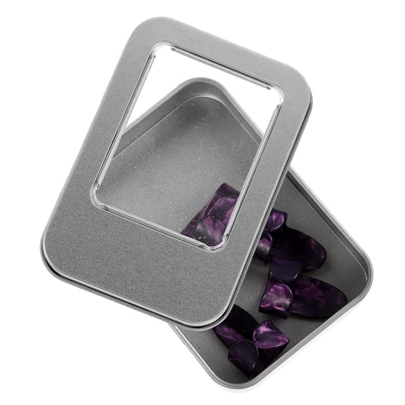 TITINICE 1Set Acoustic and Electric Guitar Thumb Picks Pack with Iron Storage Box for Easy Carrying