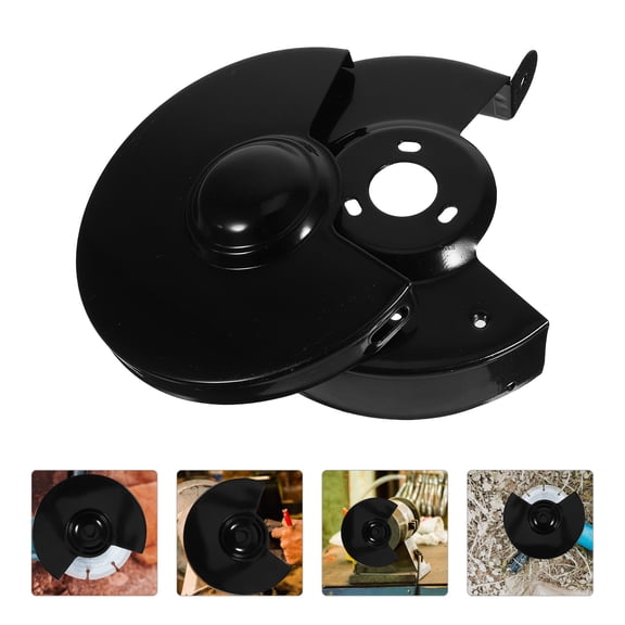 TITINICE 1Set Bench Grinder Guard Cover Black Durable Protective Shield with Clear Visibility for Metalworking Safety