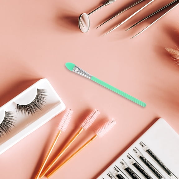 TITINICE 1Set Stylish Silicone Makeup Brushes for Face Blush Eyeshadow Soft Tools in Light Green