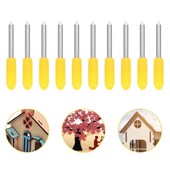 TITINICE 20-Pack Yellow Vinyl Cutting Plotter Blades, Lettering Cutter Tools, 30/45/60 Degree for Precise Vinyl Craft Cutting