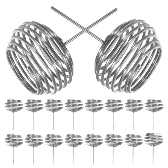 TITINICE 20Pcs Gardening Fertilizer Storage Box Stainless Steel with Optimized Bonsai Spherical Structure
