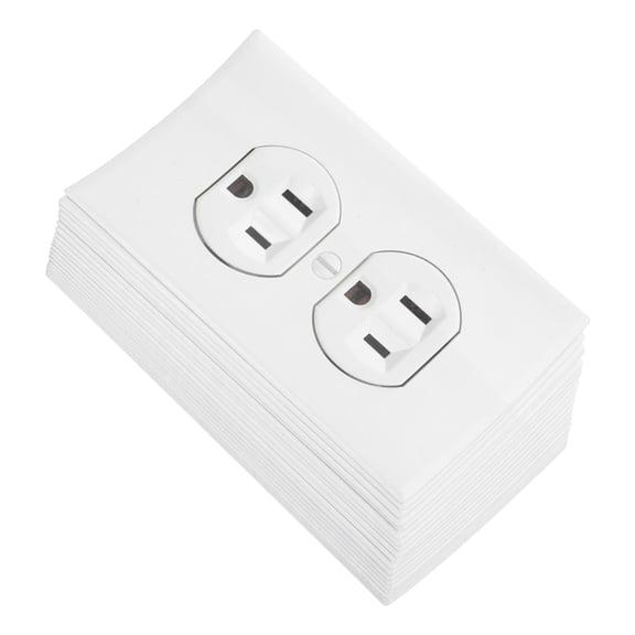 TITINICE 20Pcs Light Grey Electric Outlet Covers Vinyl Stickers Easy to Apply for Fun Decor