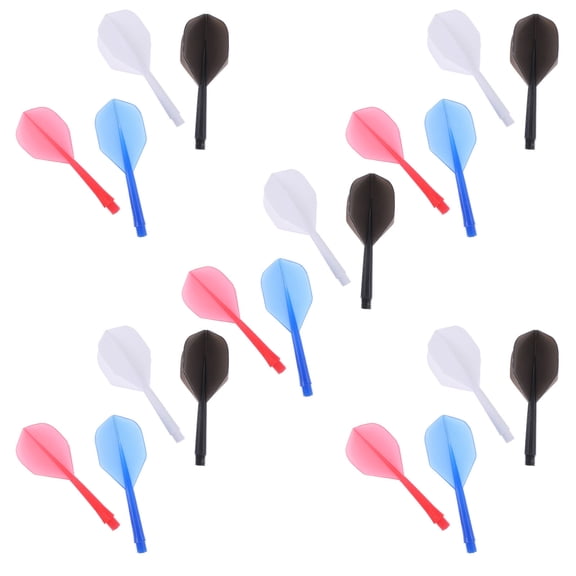 TITINICE 20Pcs Wear-Resistant Thread Tail Flights Durable Plastic Dart Tails for Game Use