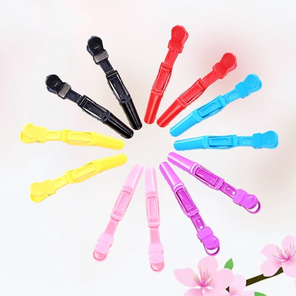 TITINICE 24Pcs Plastic Alligator Hair Pins with Smooth Surface for Comfortable Curling
