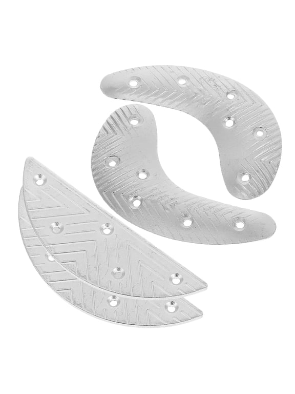 Durable Metal Heel Plates Support Stability for Shoes and Boots 2Pairs