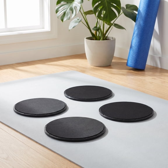 TITINICE 2Pairs Portable Sliding Discs for Exercise with Independent Foot Gliding for Coordination