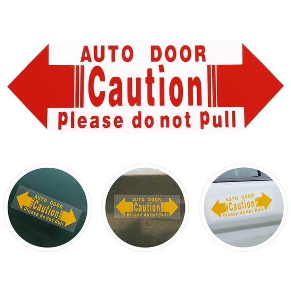 TITINICE 2-Pack Automatic Car Door Safety Warning Stickers Red Vehicle Door Open Indicator Decals