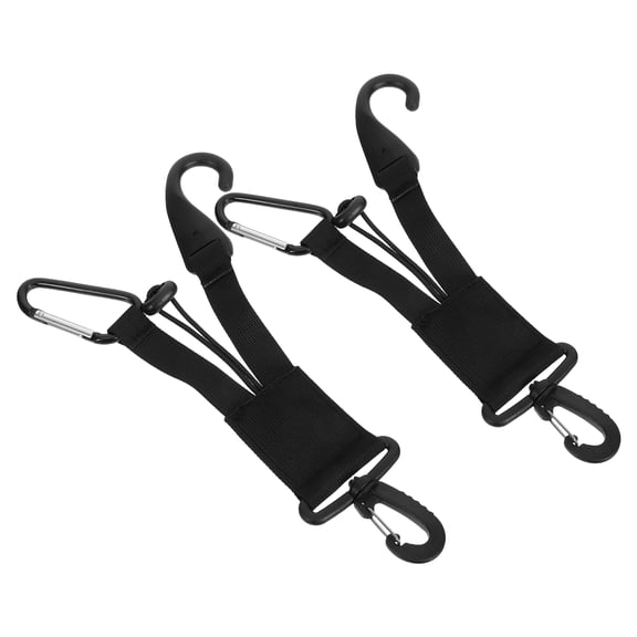 TITINICE 2Pcs Black Baseball Gear Clip with Quick Adjustment and Durable Straps
