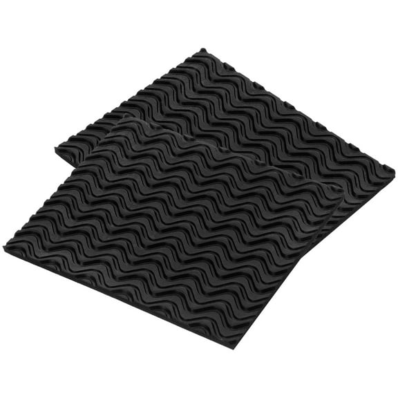 TITINICE 2Pcs Black Adhesive Shoe Pads Non Slip Sole Protector with Shock Absorption