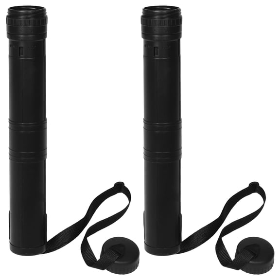 TITINICE 2Pcs Black Expandable Artist Storage Tubes for Paint Drawings and Document Organization