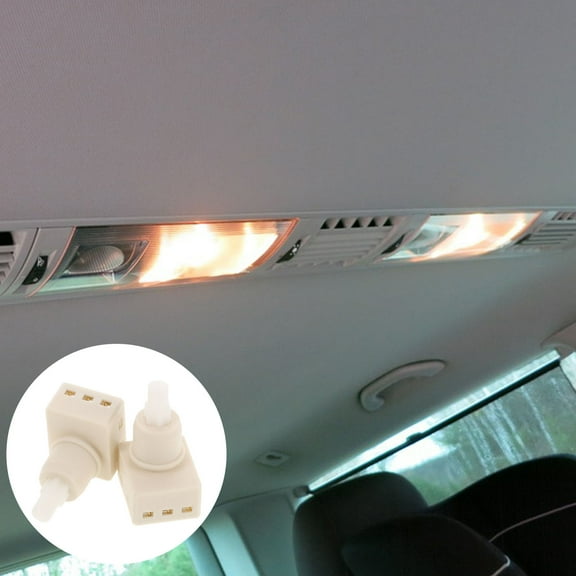 TITINICE 2Pcs Car Dome Light Switch Kit White ABS Material Convenient Installation