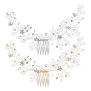 TITINICE Bridal Crystal Hair Comb Set Rhinestone Crystal Wedding Accessories