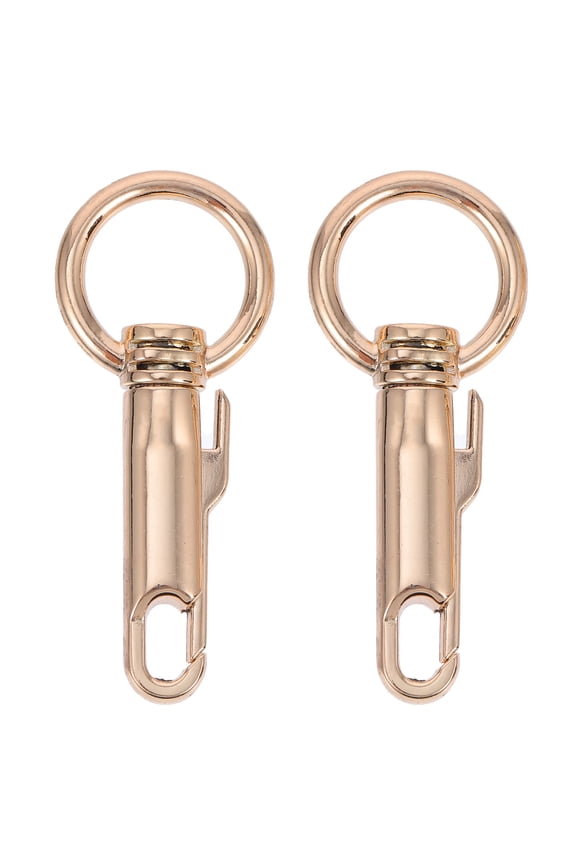 2Pcs Plated Gold Key Chain Clip Snap Hook for Bag Replacement and Handmade DIY Projects