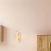 TITINICE 2Pcs Wall Mounted Plated Gold Metal Flower Tube Planters with Self Adhesive Back for Space Saving Indoor Display