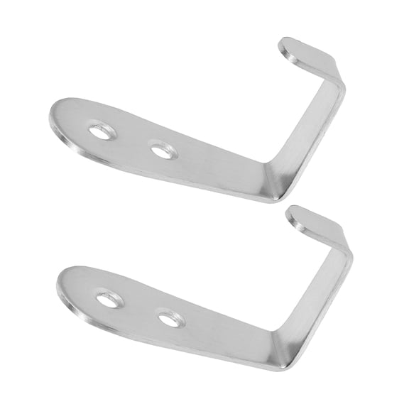 TITINICE 2Pcs Plated Silver Metal Bed Ladder Hooks Strong Bracket for Bunk Bed Ladder Hardware Kit Home Use