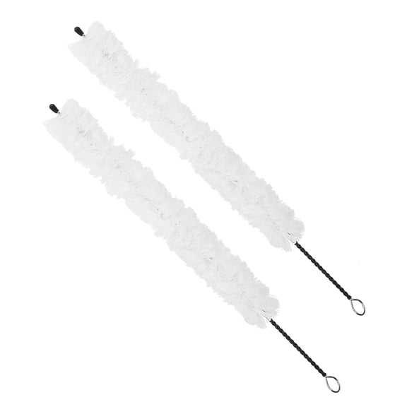 TITINICE 2Pcs Soft Instrument Cleaning Brushes White for Saxophone Clarinet Flute Care Kit