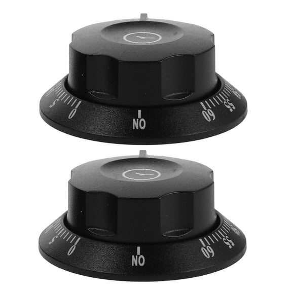 TITINICE 2Pcs Wind Up Kitchen Timer for Baking and Sterilizer Use with Audible Bell Black
