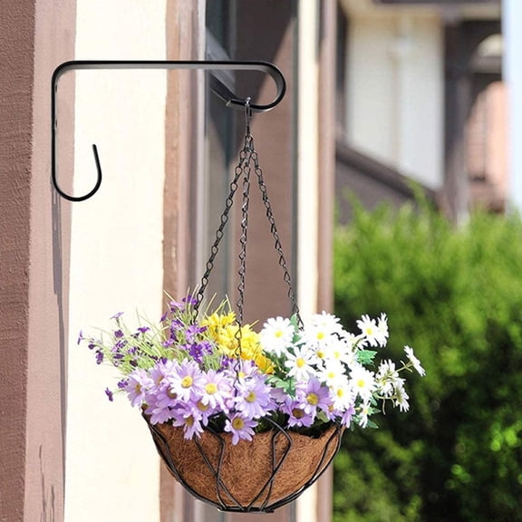 TITINICE 2pcs Flower Pot Hanging Bracket Wall Light Hook Indoor Use