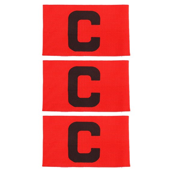 TITINICE 3Pcs Durable Red Football Captain Arm Bands Adjustable for Secure Team Identification