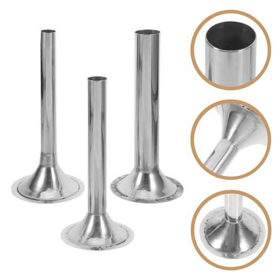 TITINICE Sausage Stuffing Tubes Stainless Steel Filling Tubes 3Pcs