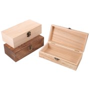 TITINICE 3-Piece Multicolor Vintage Treasure Chest Jewelry Boxes, Decorative Wooden Storage Organizer for Home Decor and Keepsakes