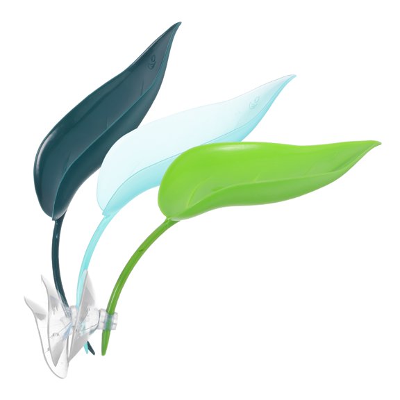 TITINICE 3Pcs Tropical Fish Tank Accessories Betta Resting Leaves Plastic Aquarium Decoration
