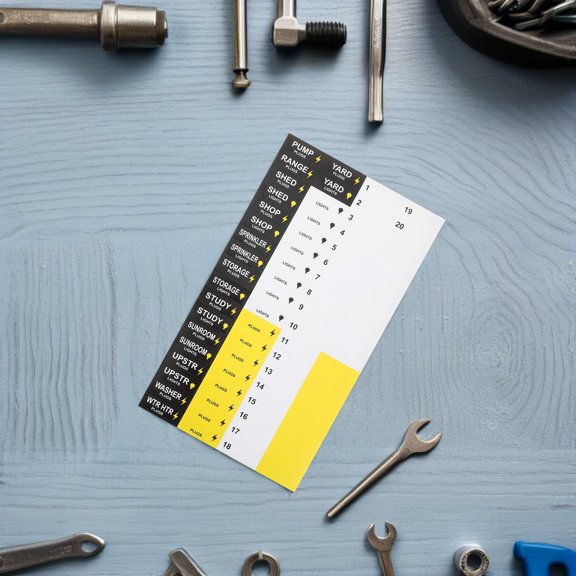 TITINICE 3Sets Electrical Box Number Stickers Black Load Center Labels for Safe Circuit Identification