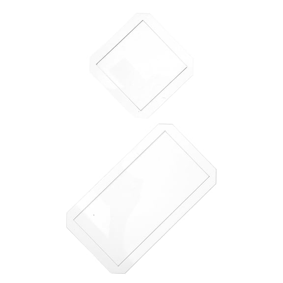 TITINICE 4 Pack Rectangular Quilting Templates, Clear Acrylic Sewing Rulers for Patchwork, Quilt Cutting and Crafts