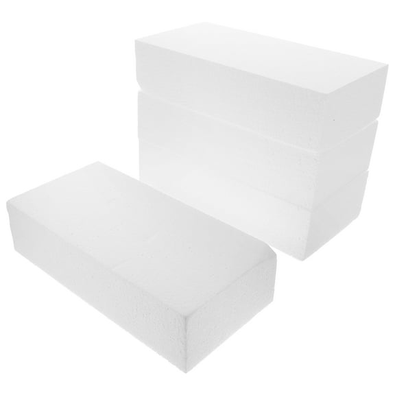 TITINICE 4Pcs Selected Material White Foam Blocks for Decorating Sculpting and Craft Use