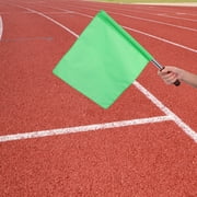 TITINICE 4Pcs Signal Flags for Track Match Referee with Stainless Steel Handle and Sponge Grip