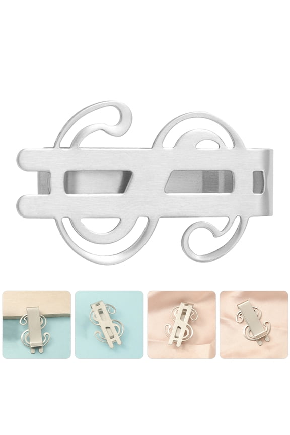 4Pcs Durable Stainless Steel Money Clip for Office Use Cash and Card Storage