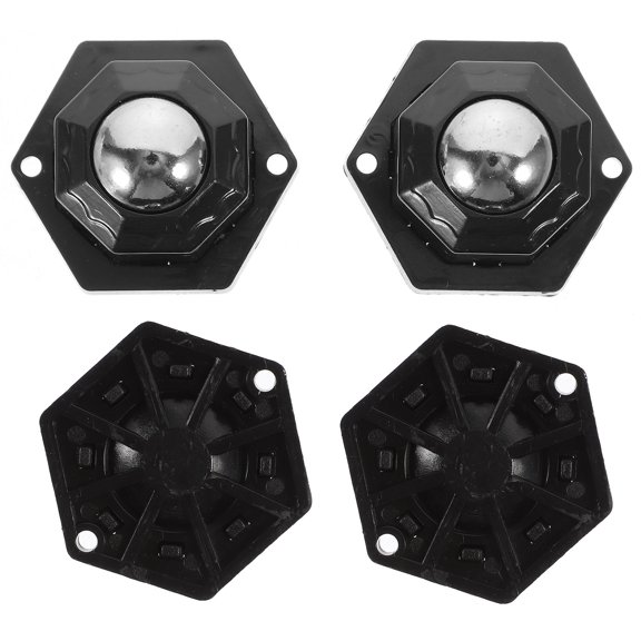 TITINICE 4Pcs Small Adhesive Swivel Caster Wheels for Appliances with 360 Degree Rotation Black