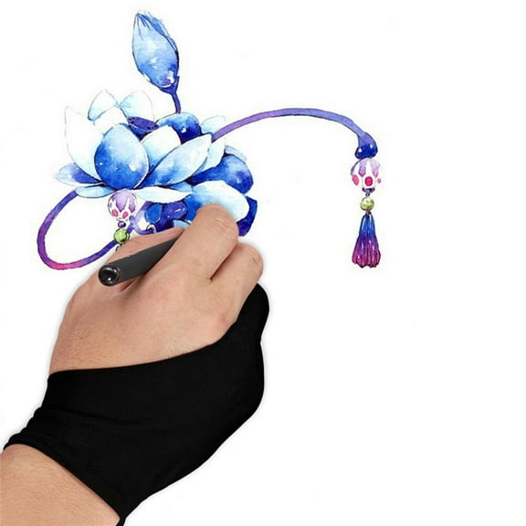 TITINICE 4Pcs Two Finger Gloves for Painting Use with Comfortable and Breathable Spandex Fabric