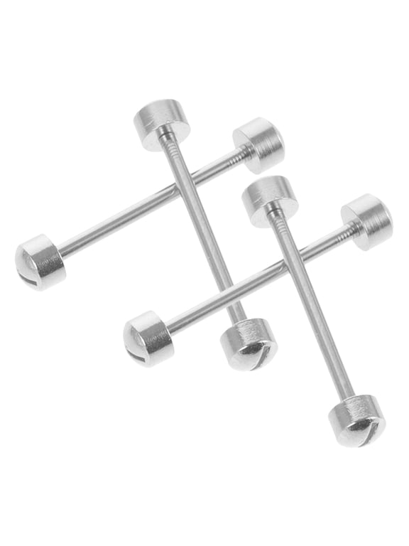 4Pcs Watch Repair Screw Tube Rods in Steel Sturdy Strap Pins for Home Watch Strap Maintenance