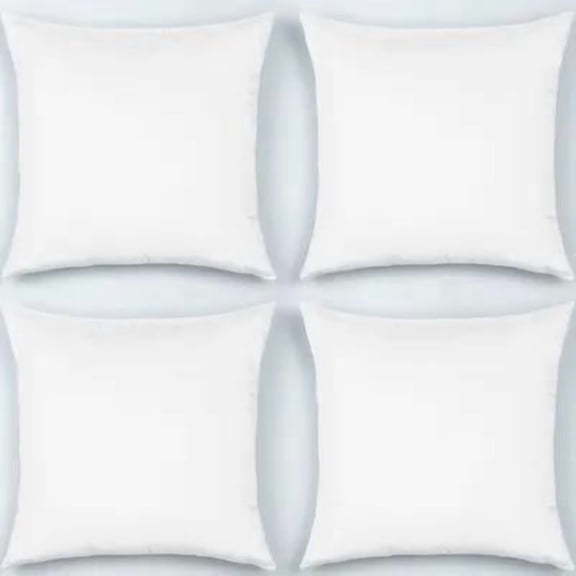 TITINICE 4Pcs White Sublimation Pillow Covers Heat Transfer Blanks Pillowcases for Sofa Use