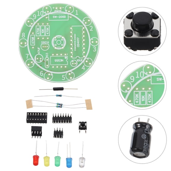 TITINICE 4Sets Versatile Soldering Practice Kit with Real Components to Improve Welding Skills