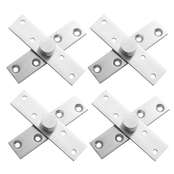 TITINICE 4Pcs Adjustable Hidden Door Hinges Stainless Steel for Modern Furniture