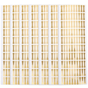 TITINICE 500Pcs Tamper Evident Plated Gold Stickers Security Decals for Small Business Use