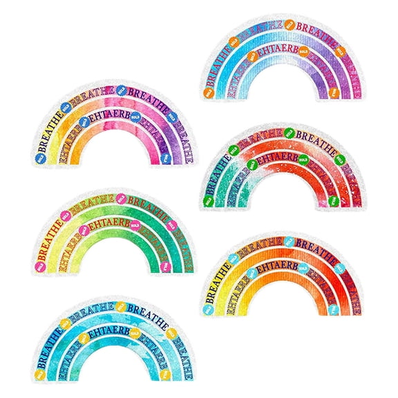 TITINICE 6Pcs Rough Texture Sensory Stickers with Adhesive for Phone Back and Desktop Decoration