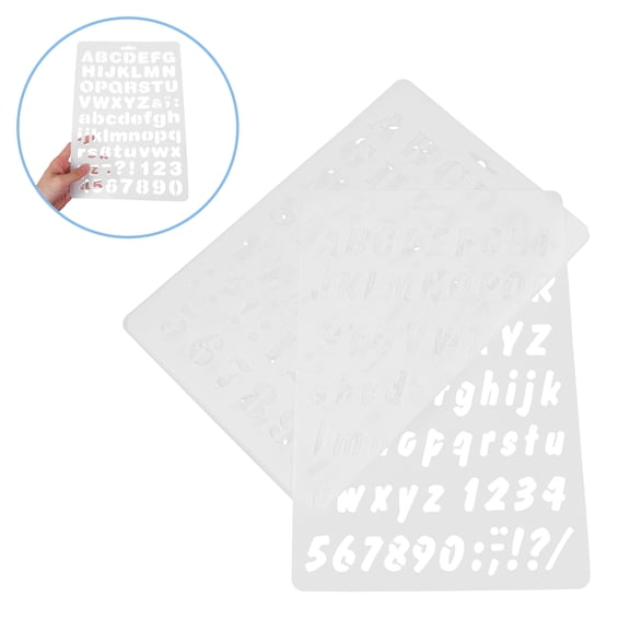 TITINICE 6Pcs Spray Paint Stencil Letters and Number Templates for Creative Painting