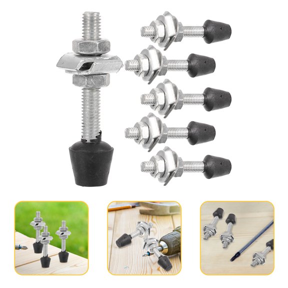 TITINICE 6Pcs Woodworking Toggle Clamp Bolt with Galvanized Steel and Plastic Anti Rust Finish