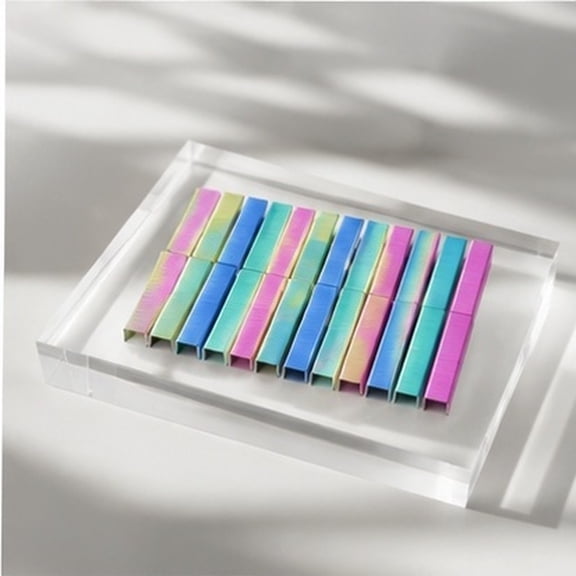 TITINICE 8000Pcs Colored Staples for Standard Stapler, Assorted Metal Refills for Office Document Sorting