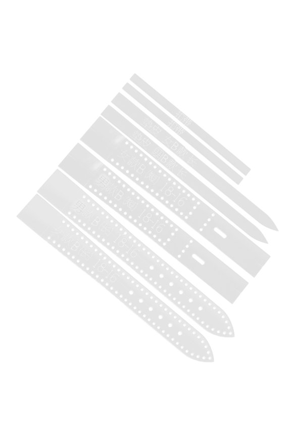 8Pcs Acrylic Watchband Template for DIY Craft Clear Transparent Material Sturdy Design