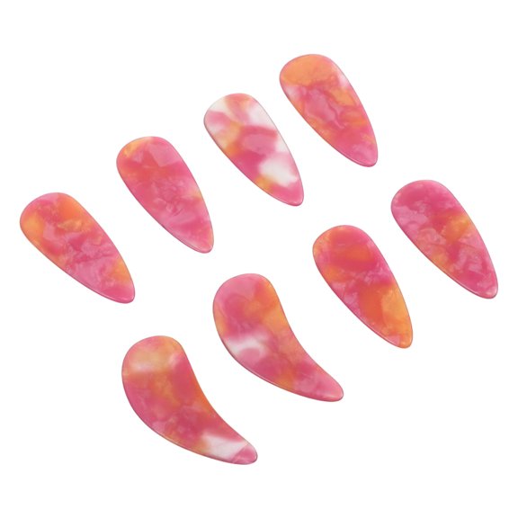 TITINICE 8Pcs Guzheng Finger Picks Set Reusable Plastic Nails Comfortable Fit for Practice and Stage