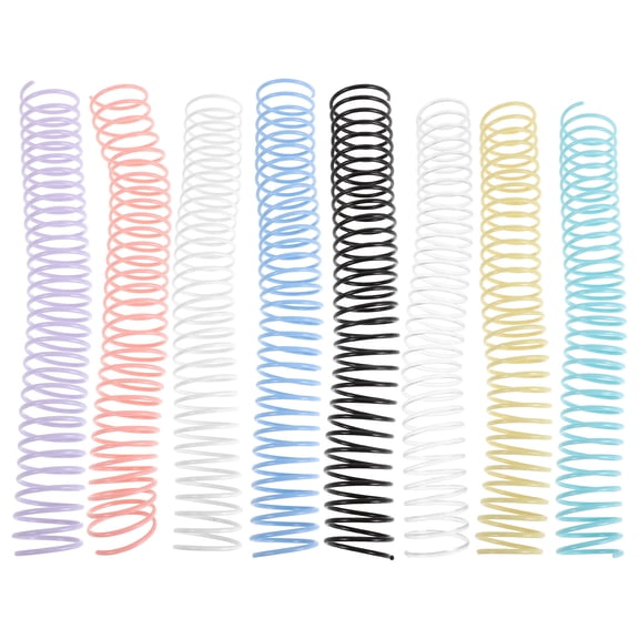 TITINICE 8Pcs Plastic Spiral Binding Coils with Stable Structure for Business Reports and Presentations